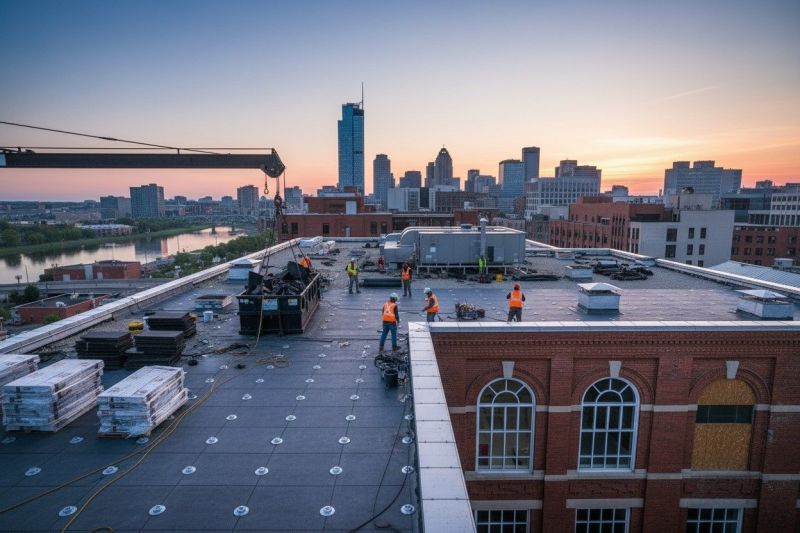 Industrial Roof Installation detail